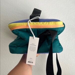 BAGGU Green and Yellow Travel Bags with Durable Fabric